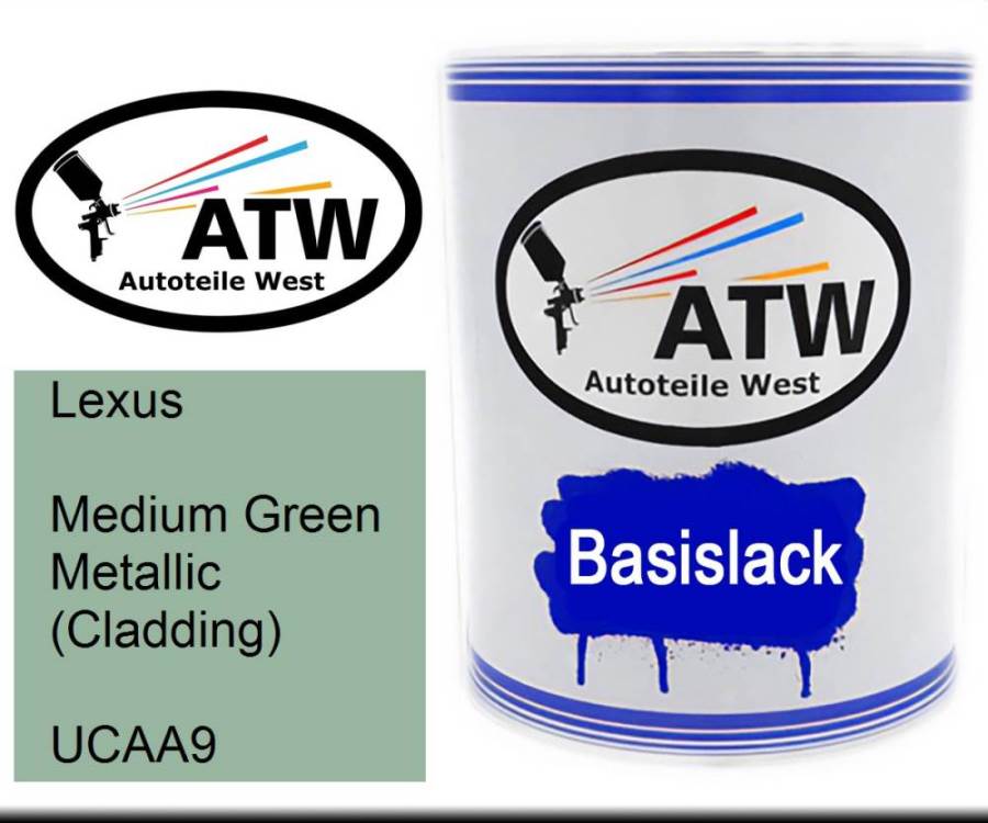 Lexus, Medium Green Metallic (Cladding), UCAA9: 1L Lackdose, von ATW Autoteile West.